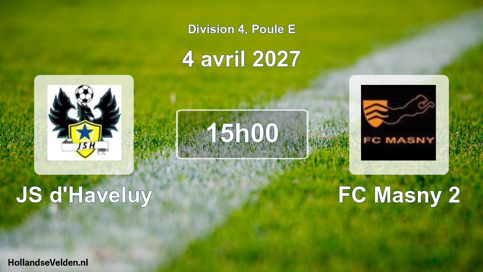 Match programmé: JS d'Haveluy - FC Masny 2 (4 avril 2027)