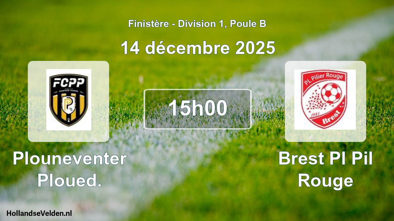 Geplande wedstrijd: Plouneventer Ploued. - Brest Pl Pil Rouge (14 décembre 2025)