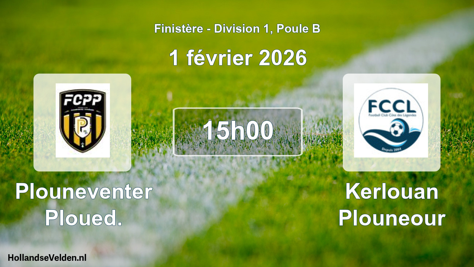 Geplande wedstrijd: Plouneventer Ploued. - Kerlouan Plouneour (1 février 2026)