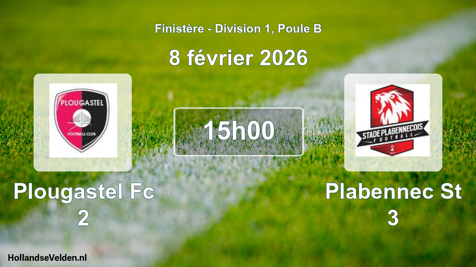 Geplande wedstrijd: Plougastel Fc 2 - Plabennec St 3 (8 février 2026)