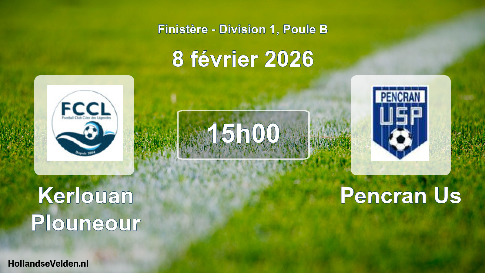Scheduled Match: Kerlouan Plouneour - Pencran Us (8 February 2026)