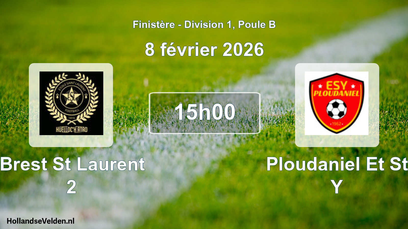 Geplande wedstrijd: Brest St Laurent 2 - Ploudaniel Et St Y (8 februari 2026)