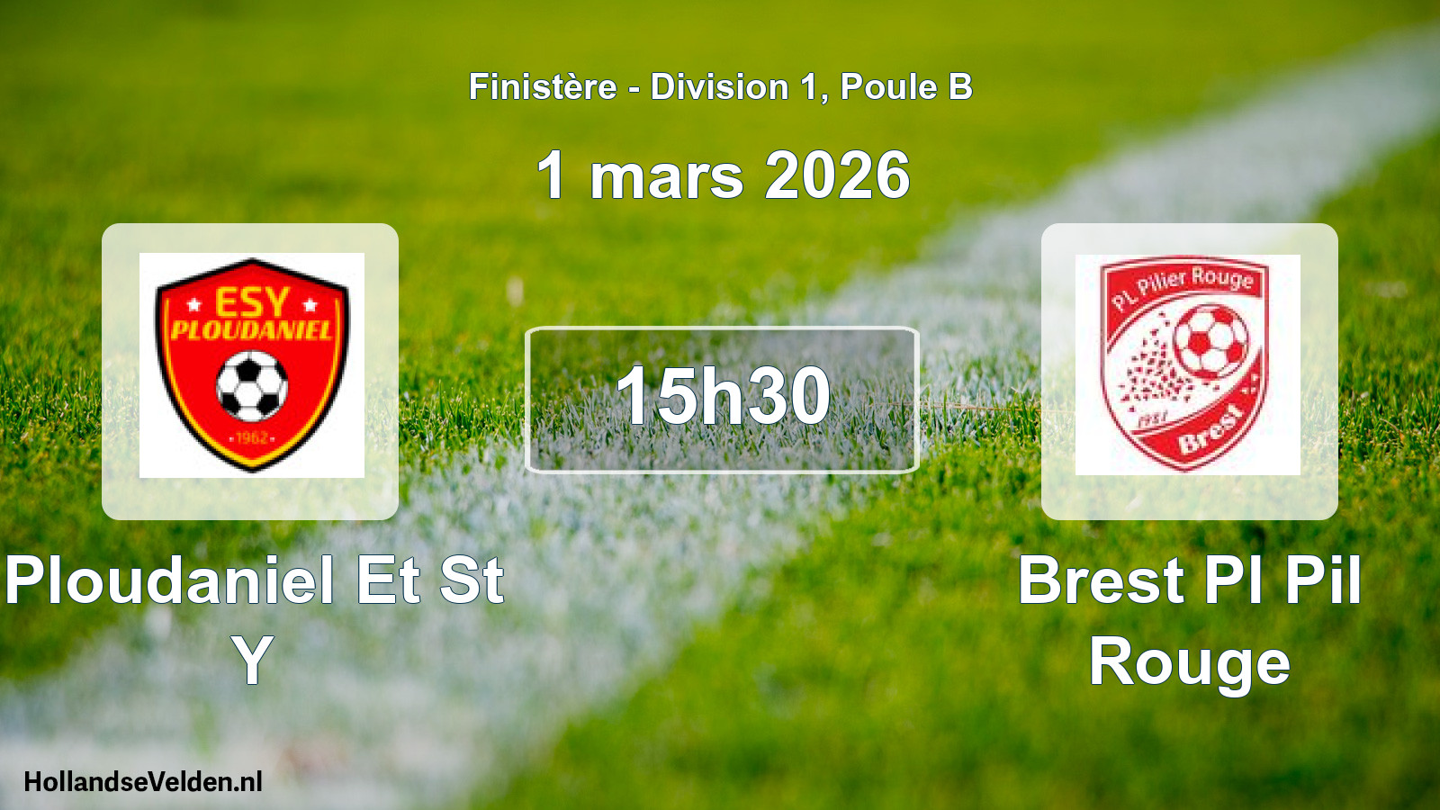 Scheduled Match: Ploudaniel Et St Y - Brest Pl Pil Rouge (1 March 2026)