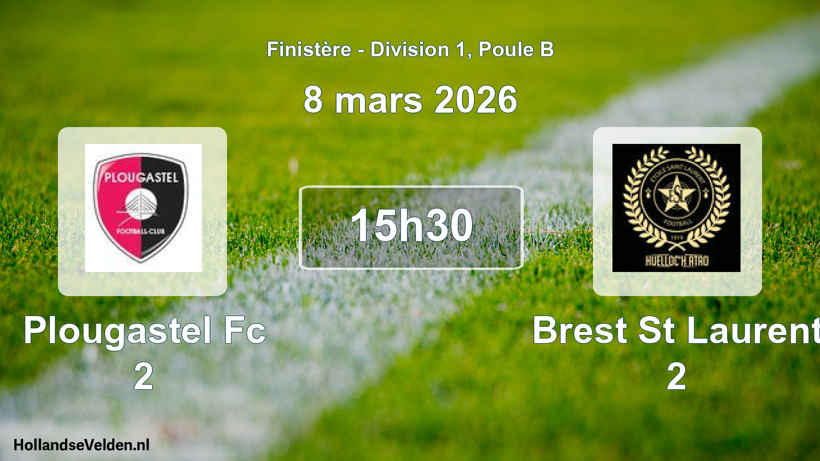 Geplande wedstrijd: Plougastel Fc 2 - Brest St Laurent 2 (8 maart 2026)