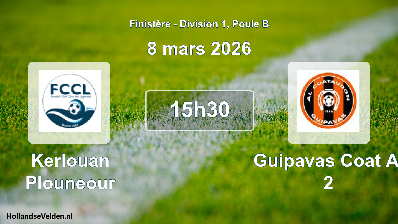 Scheduled Match: Kerlouan Plouneour - Guipavas Coat Al 2 (8 March 2026)