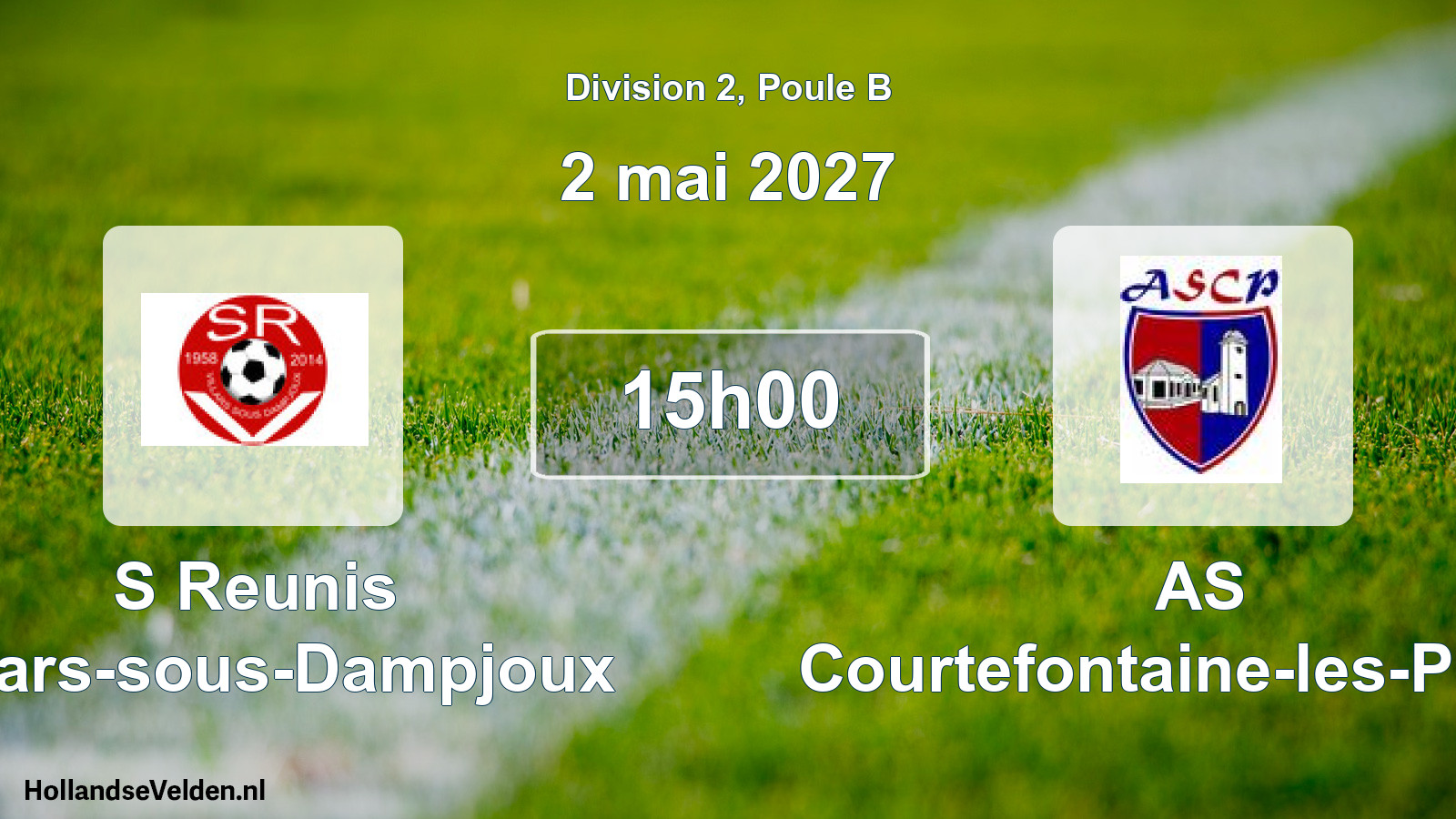Scheduled Match: S Reunis Villars-sous-Dampjoux - AS Courtefontaine-les-Plains (2 May 2027)
