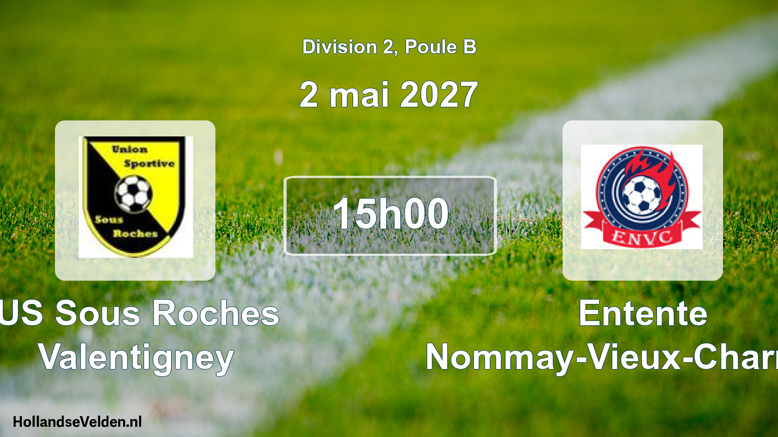 Match programmé: US Sous Roches Valentigney - Entente Nommay-Vieux-Charmont (2 mai 2027)