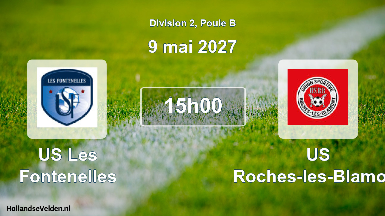 Match programmé: US Les Fontenelles - US Roches-les-Blamont (9 mai 2027)