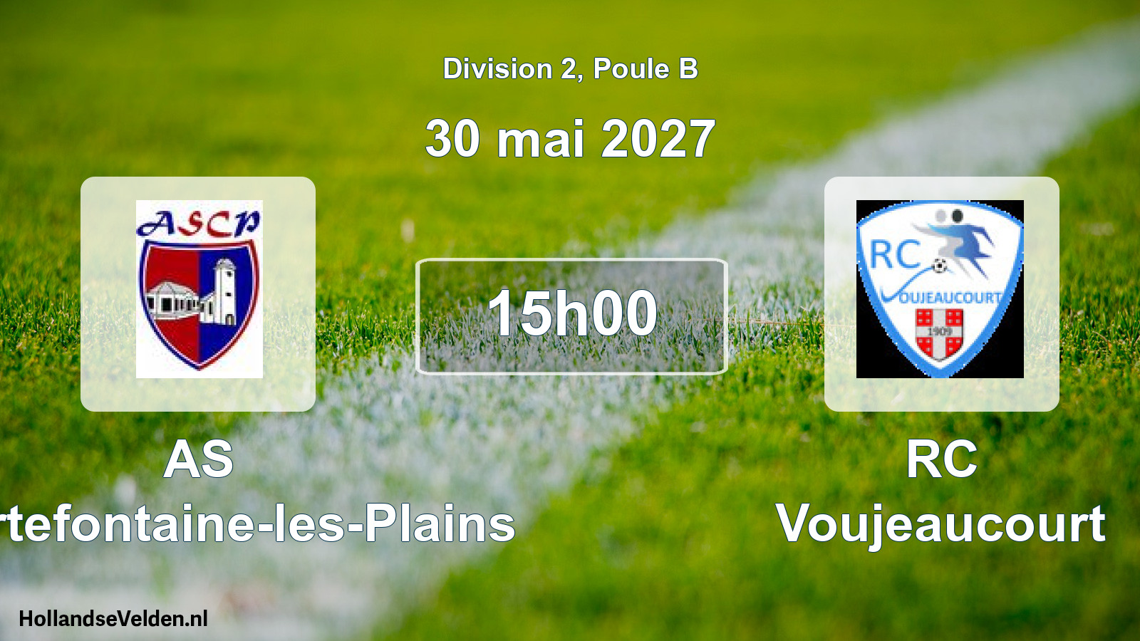 Scheduled Match: AS Courtefontaine-les-Plains - RC Voujeaucourt (30 May 2027)
