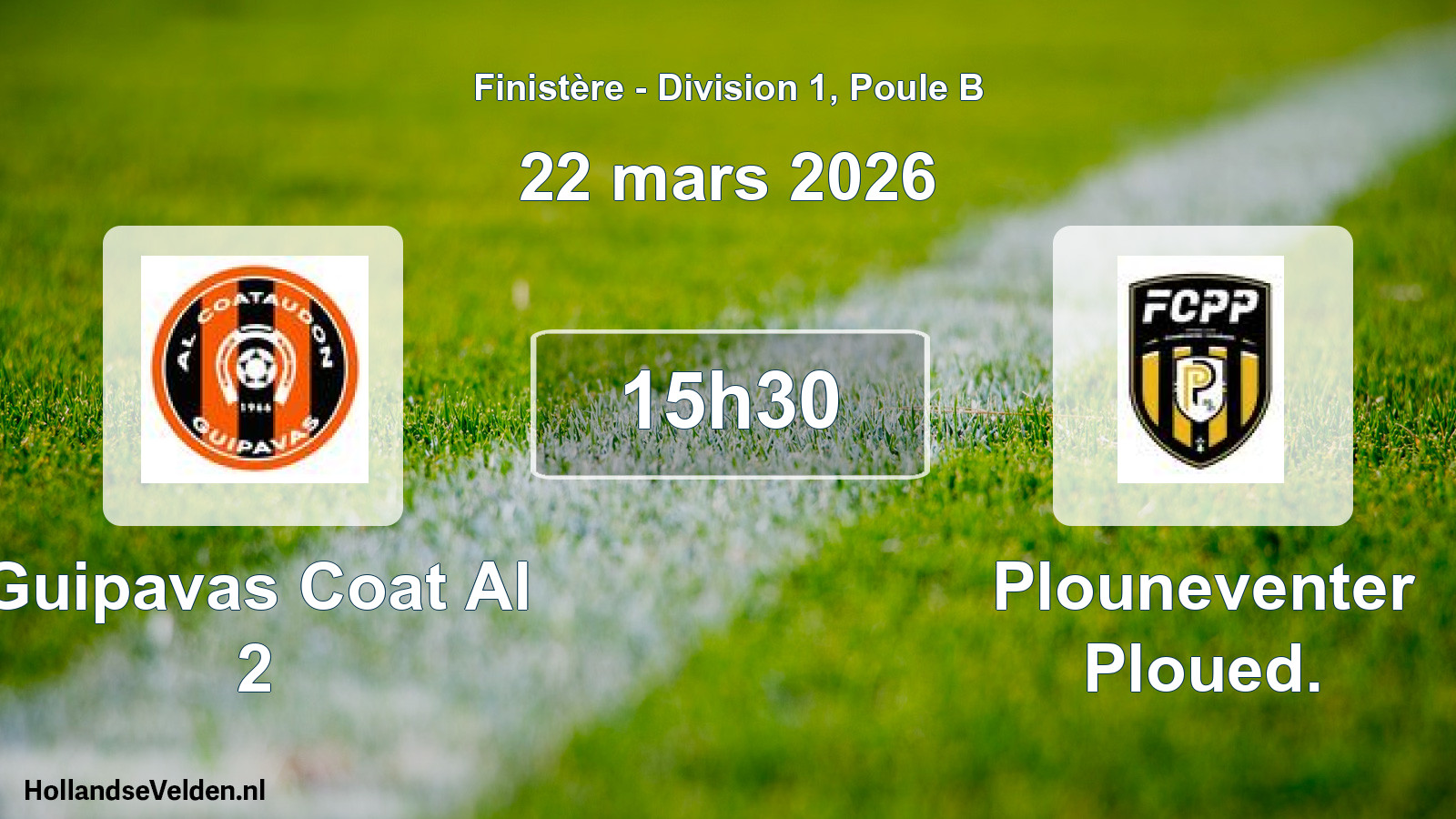 Scheduled Match: Guipavas Coat Al 2 - Plouneventer Ploued. (22 March 2026)