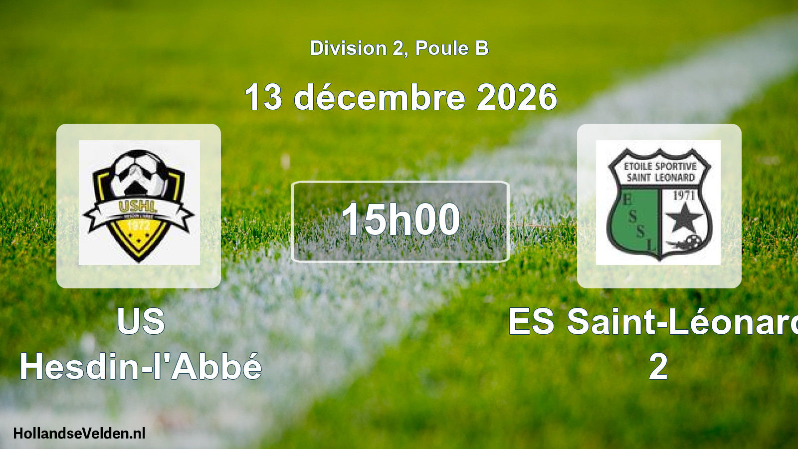 Scheduled Match: US Hesdin-l'Abbé - ES Saint-Léonard 2 (13 December 2026)