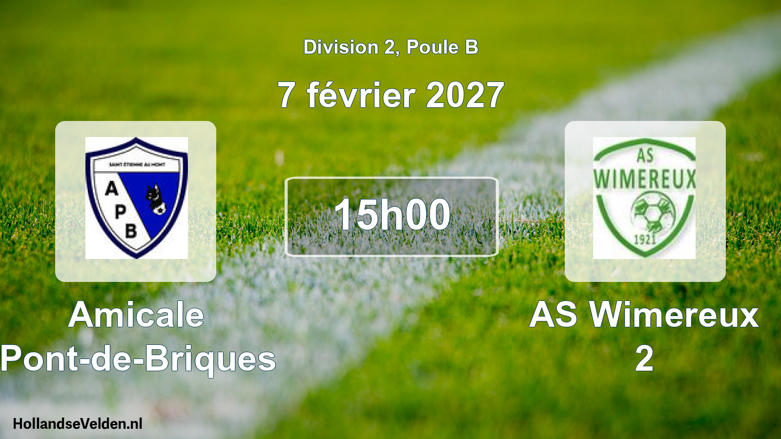 Scheduled Match: Amicale Pont-de-Briques - AS Wimereux 2 (7 February 2027)