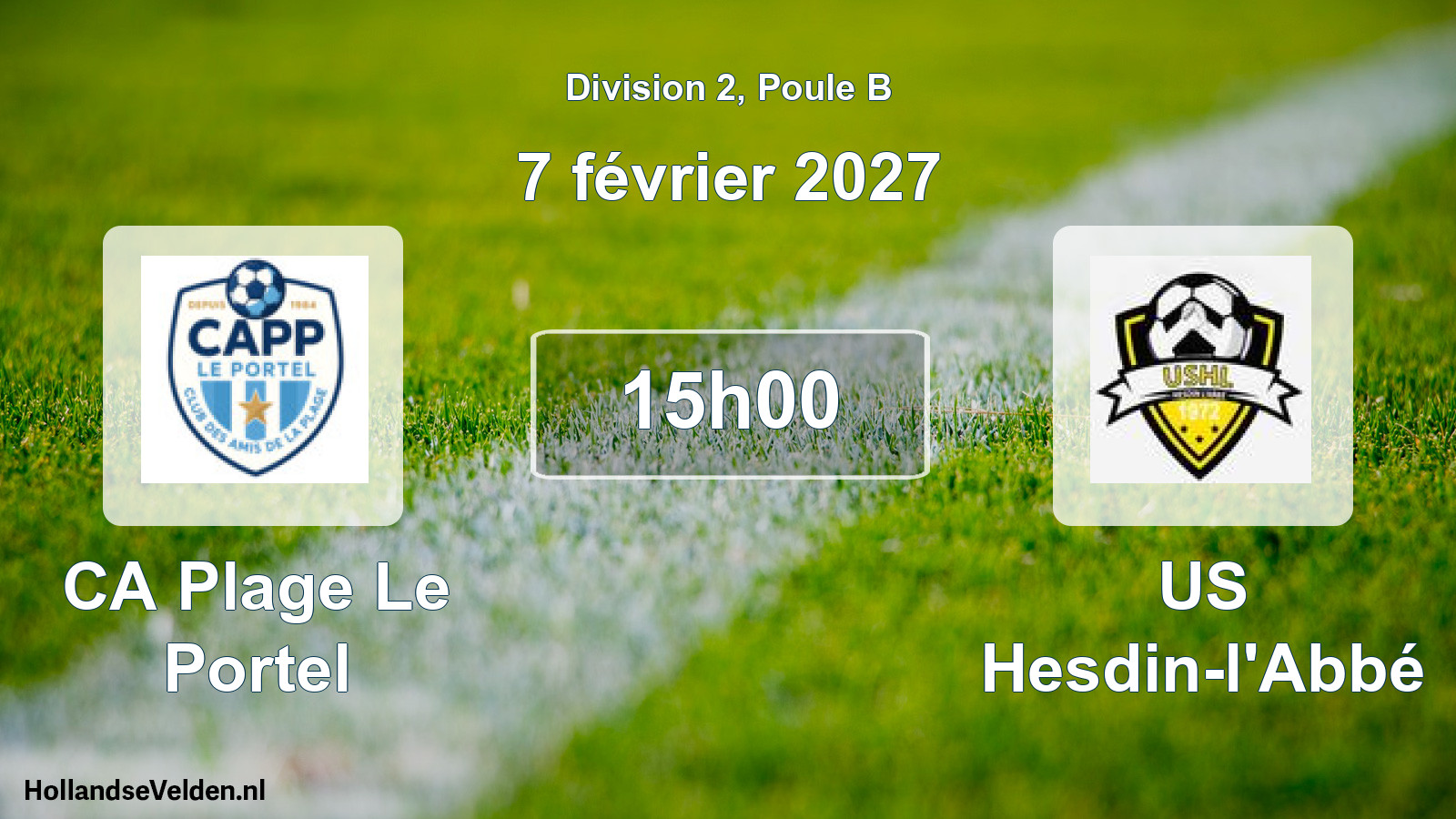 Scheduled Match: CA Plage Le Portel - US Hesdin-l'Abbé (7 February 2027)