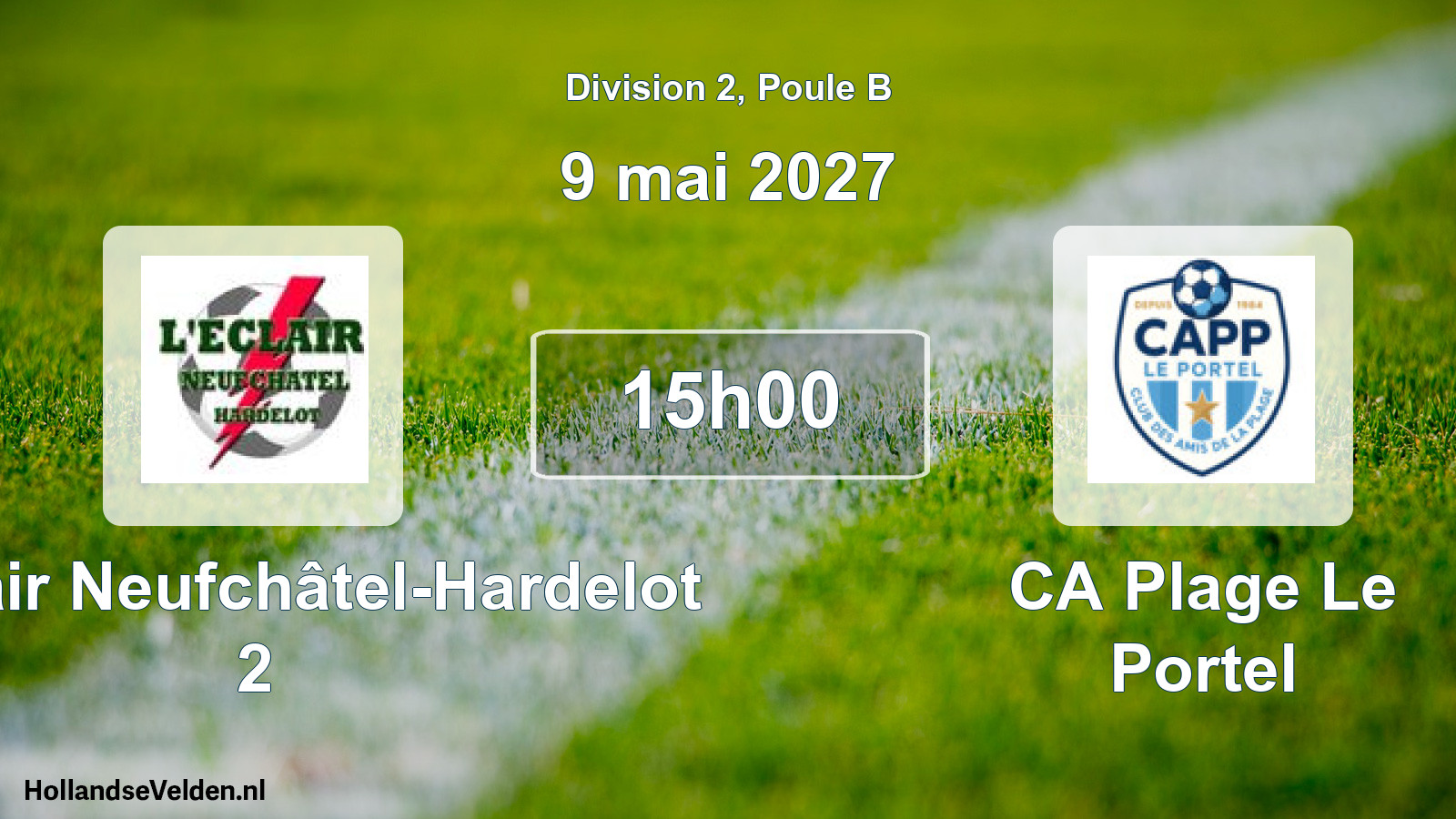 Scheduled Match: L'Éclair Neufchâtel-Hardelot 2 - CA Plage Le Portel (9 May 2027)