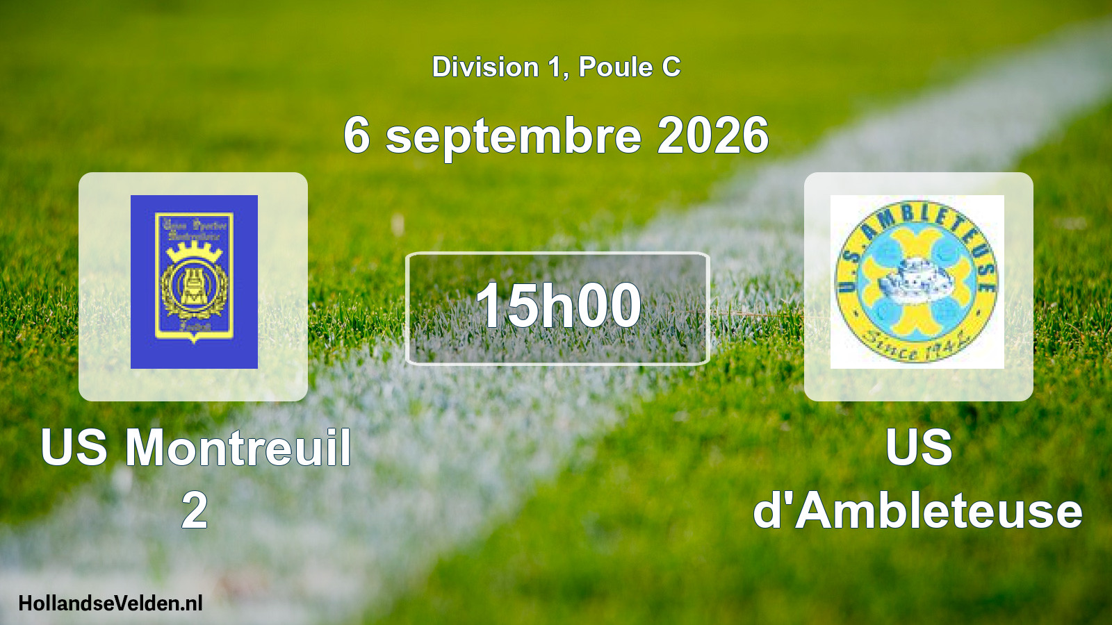 Scheduled Match: US Montreuil 2 - US d'Ambleteuse (6 September 2026)