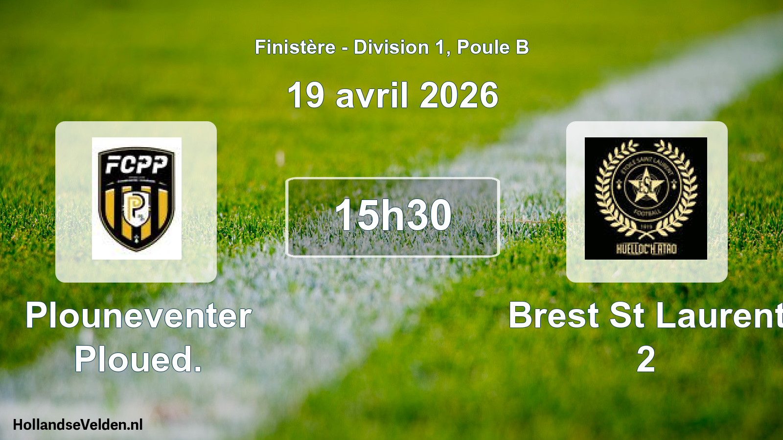 Geplande wedstrijd: Plouneventer Ploued. - Brest St Laurent 2 (19 avril 2026)