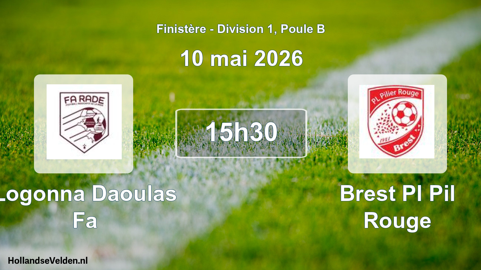 Geplande wedstrijd: Logonna Daoulas Fa - Brest Pl Pil Rouge (10 mai 2026)