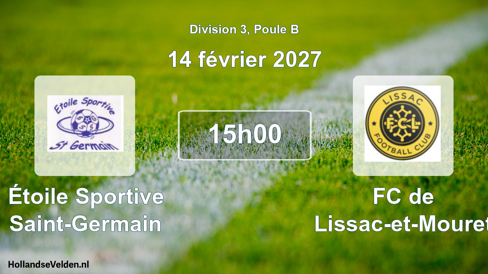 Scheduled Match: Étoile Sportive Saint-Germain - FC de Lissac-et-Mouret (14 February 2027)