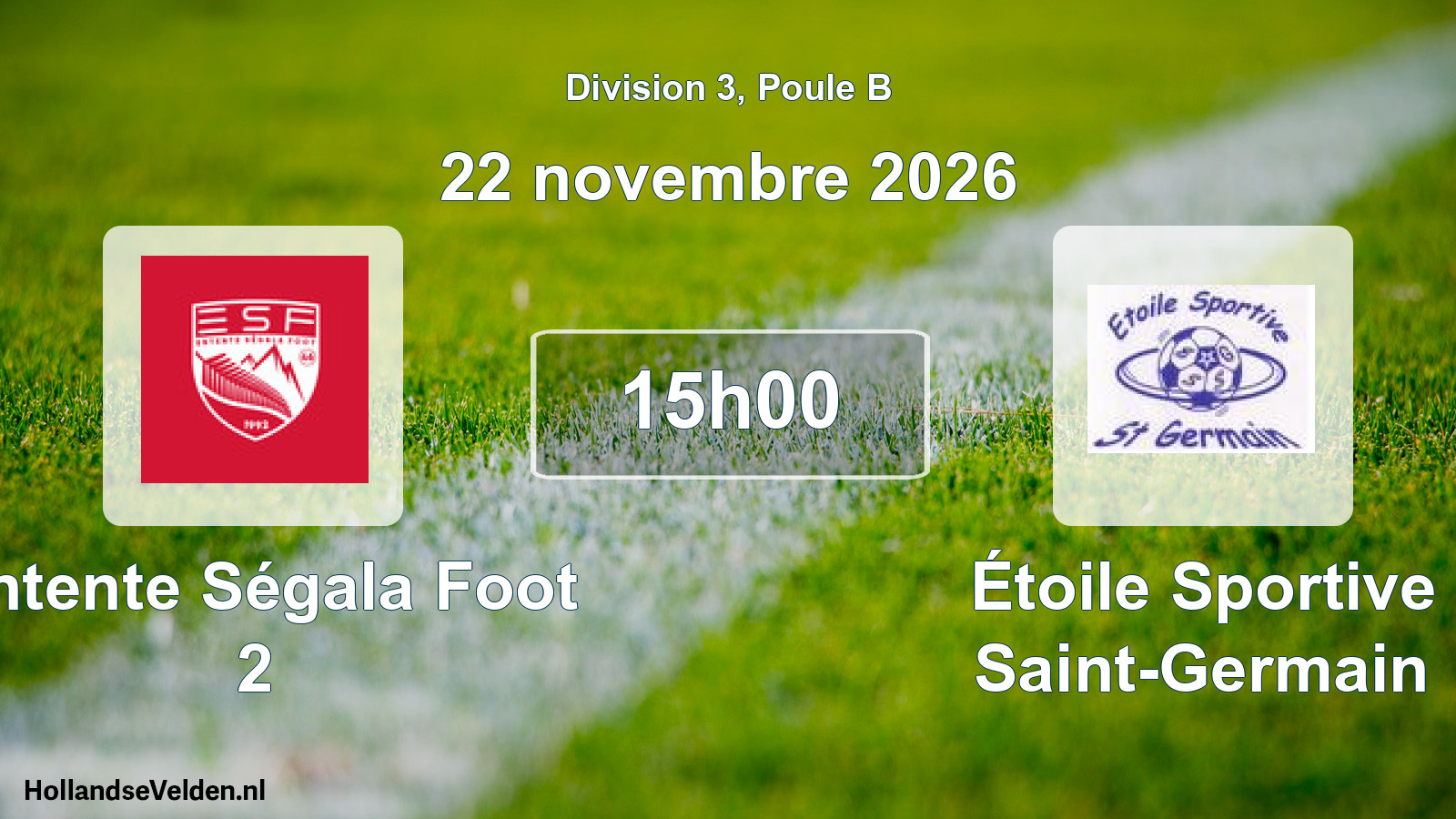 Scheduled Match: Entente Ségala Foot 2 - Étoile Sportive Saint-Germain (22 November 2026)