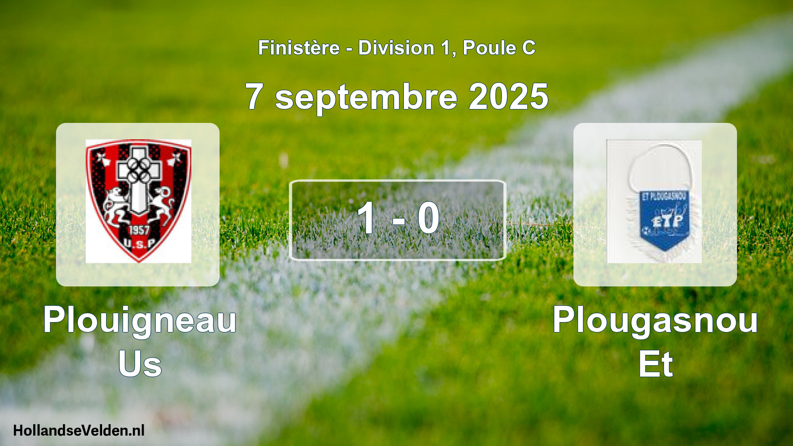 Total number of matches played: Plouigneau Us - Plougasnou Et 1 - 0 (7 September 2025)