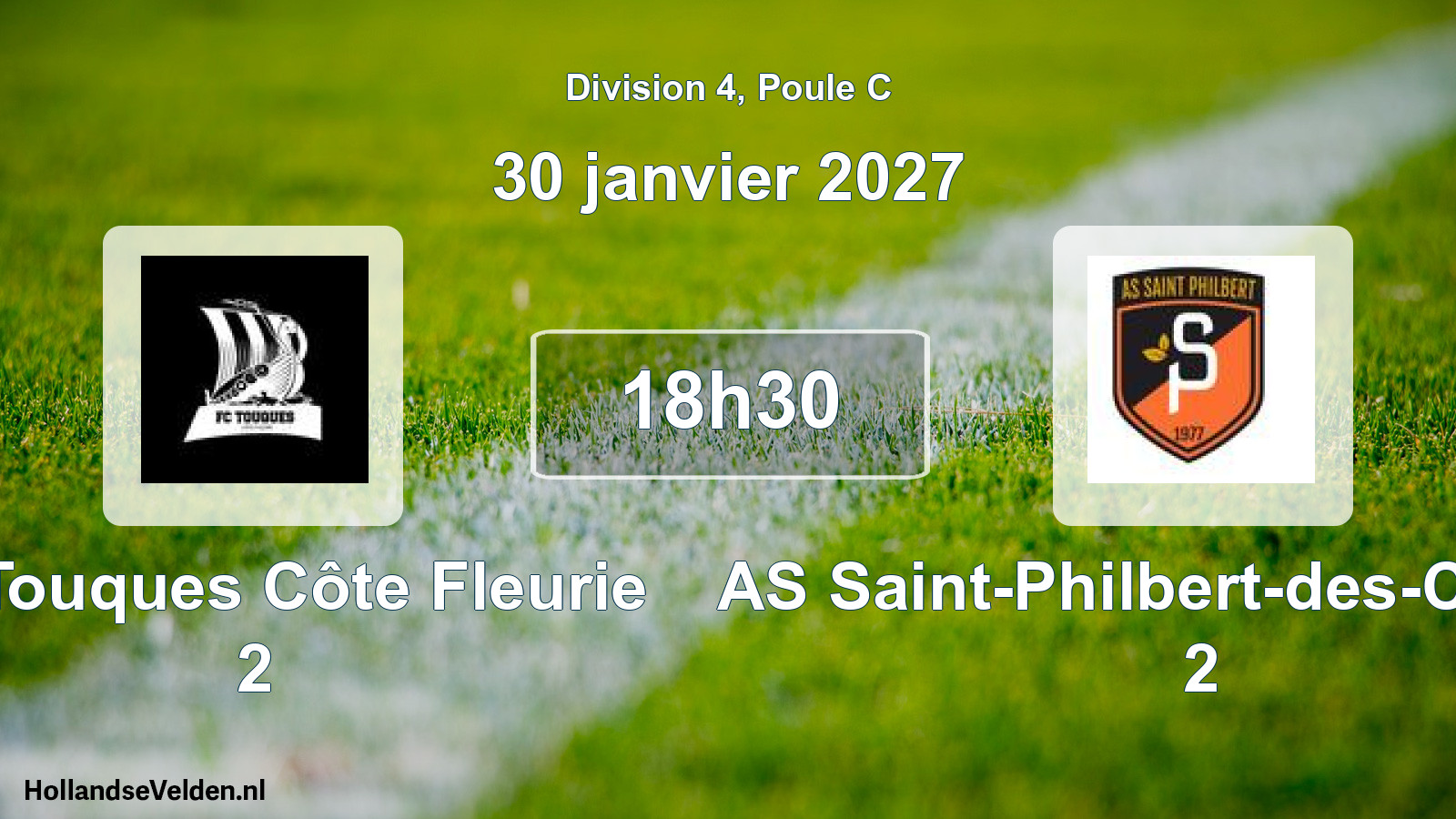 Scheduled Match: FC Touques Côte Fleurie 2 - AS Saint-Philbert-des-Champs 2 (30 January 2027)