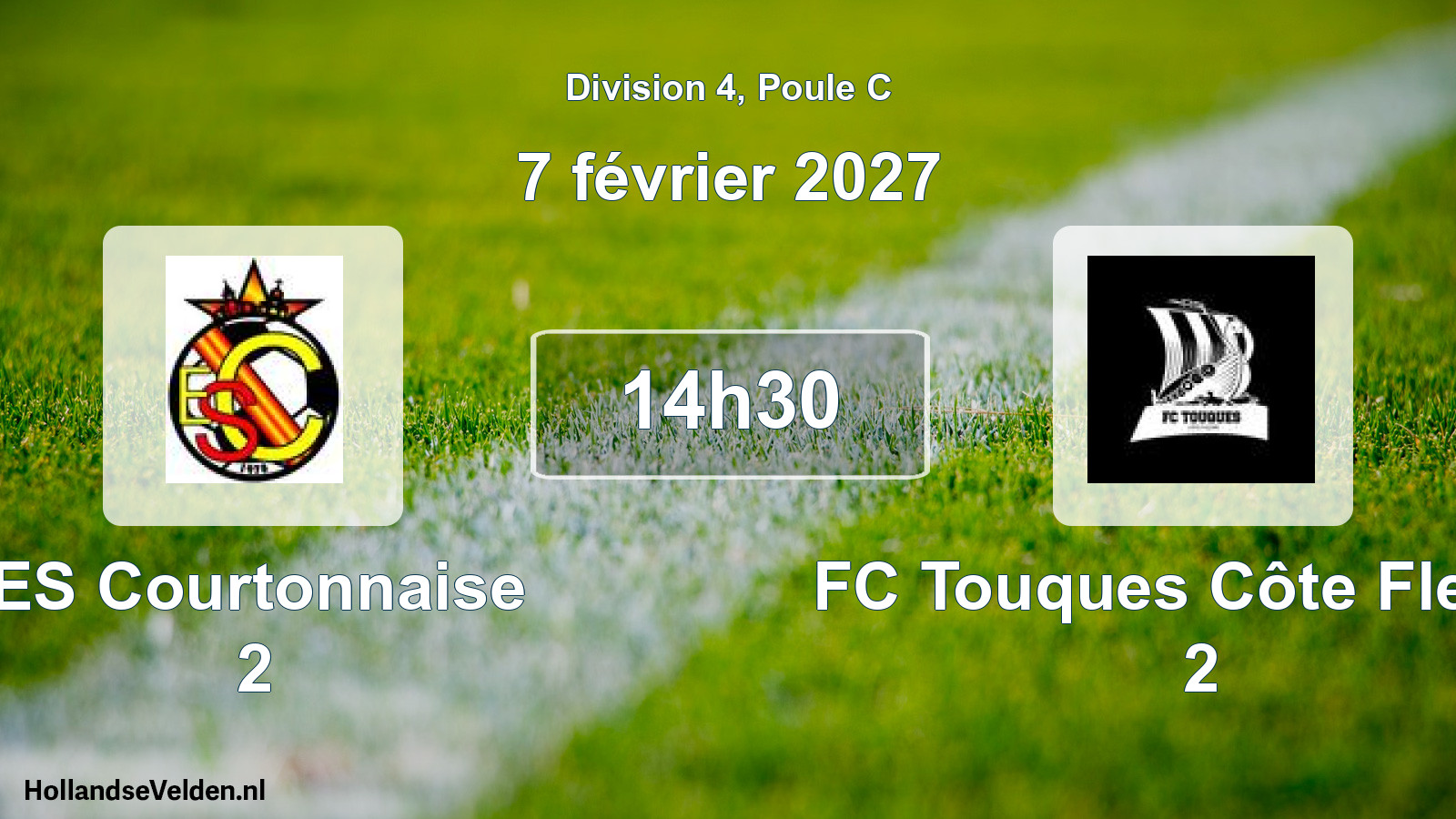 Scheduled Match: ES Courtonnaise 2 - FC Touques Côte Fleurie 2 (7 February 2027)