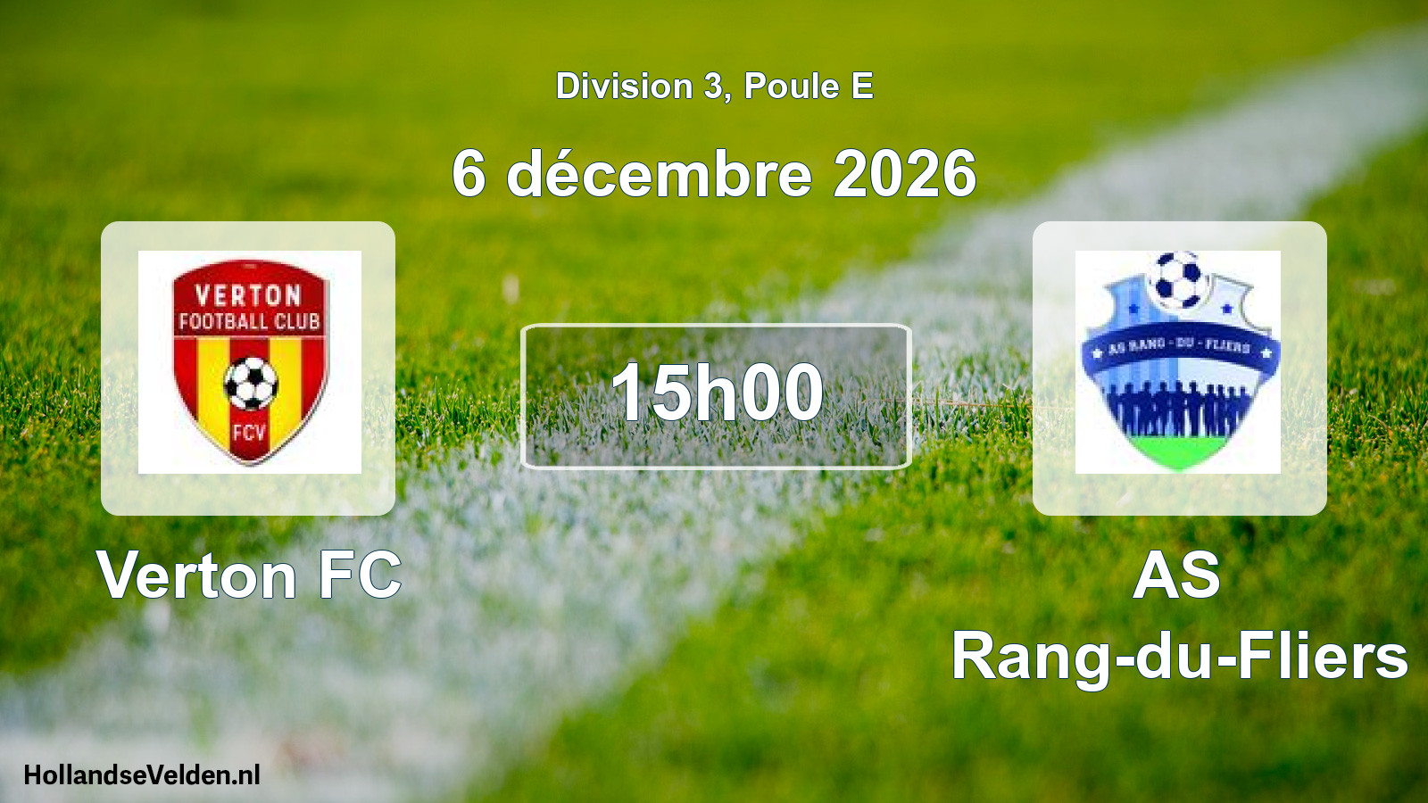 Scheduled Match: Verton FC - AS Rang-du-Fliers (6 December 2026)