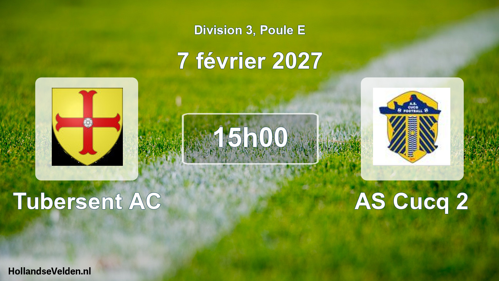 Scheduled Match: Tubersent AC - AS Cucq 2 (7 February 2027)