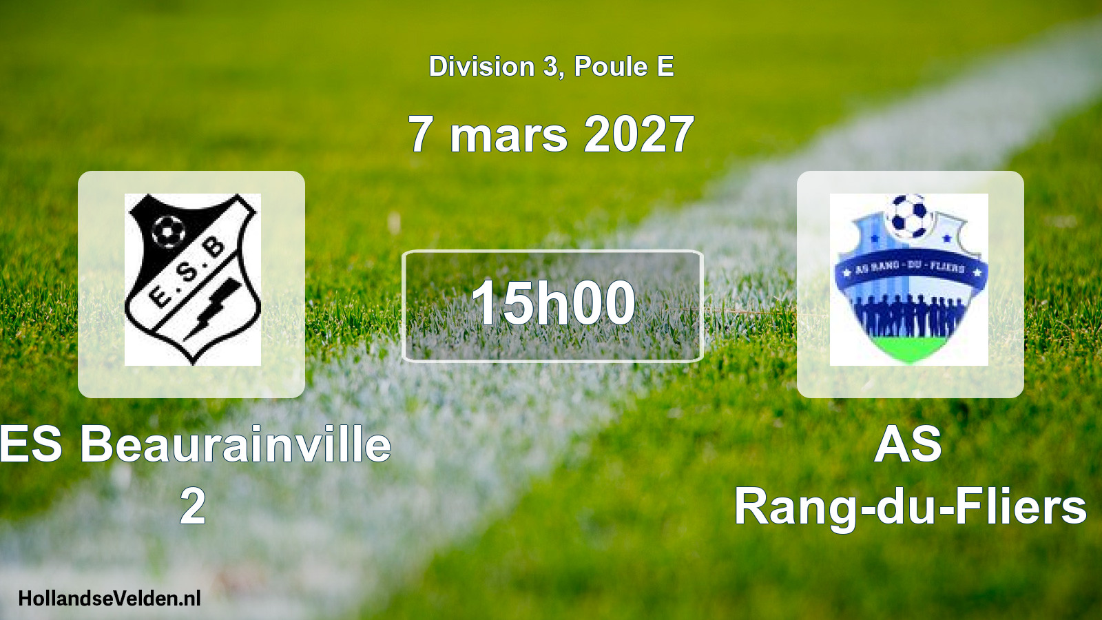 Scheduled Match: ES Beaurainville 2 - AS Rang-du-Fliers (7 March 2027)