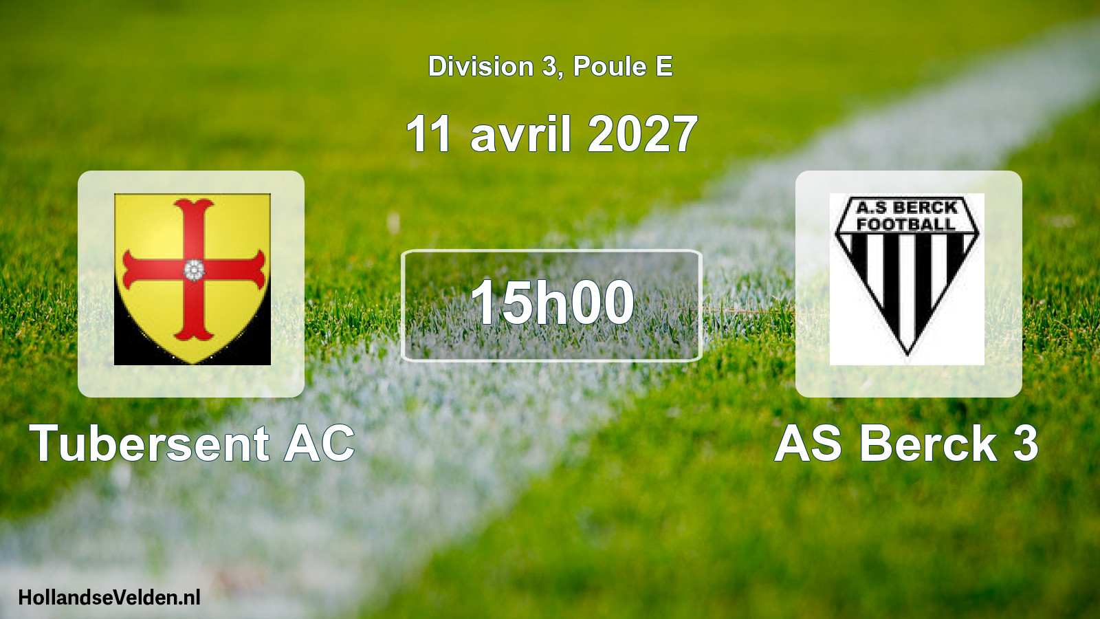 Scheduled Match: Tubersent AC - AS Berck 3 (11 April 2027)