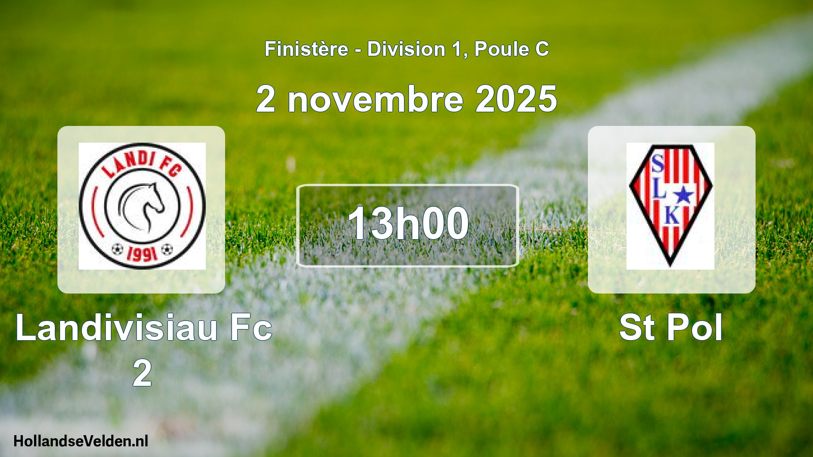 Geplande wedstrijd: Landivisiau Fc 2 - St Pol (2 novembre 2025)