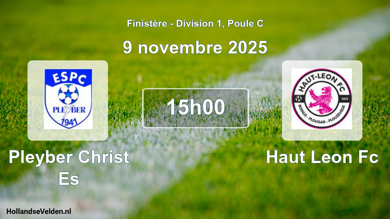 Geplande wedstrijd: Pleyber Christ Es - Haut Leon Fc (9 november 2025)