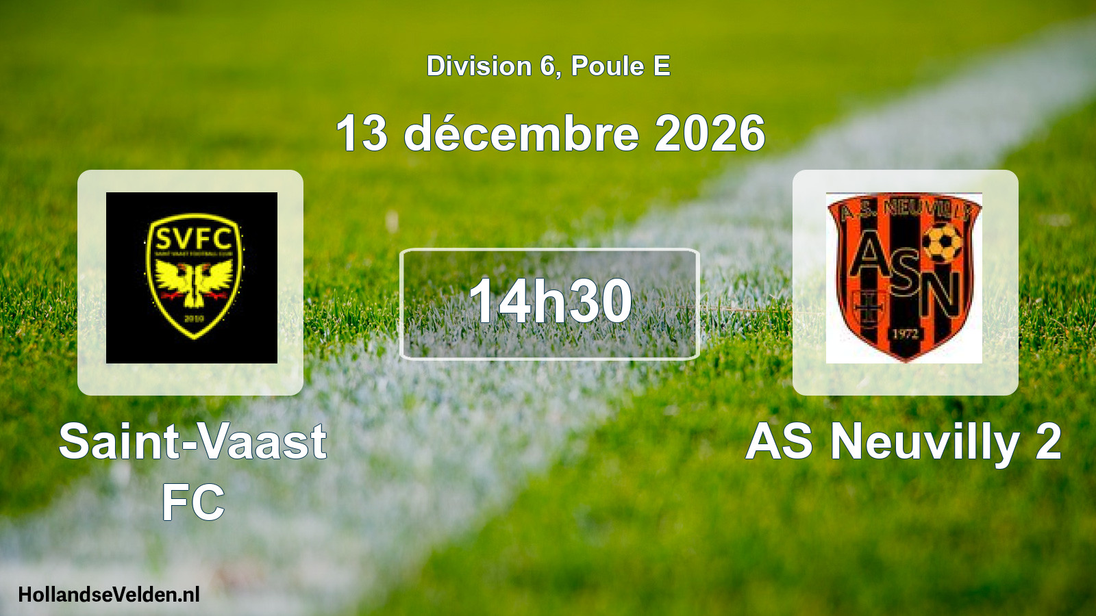 Scheduled Match: Saint-Vaast FC - AS Neuvilly 2 (13 December 2026)