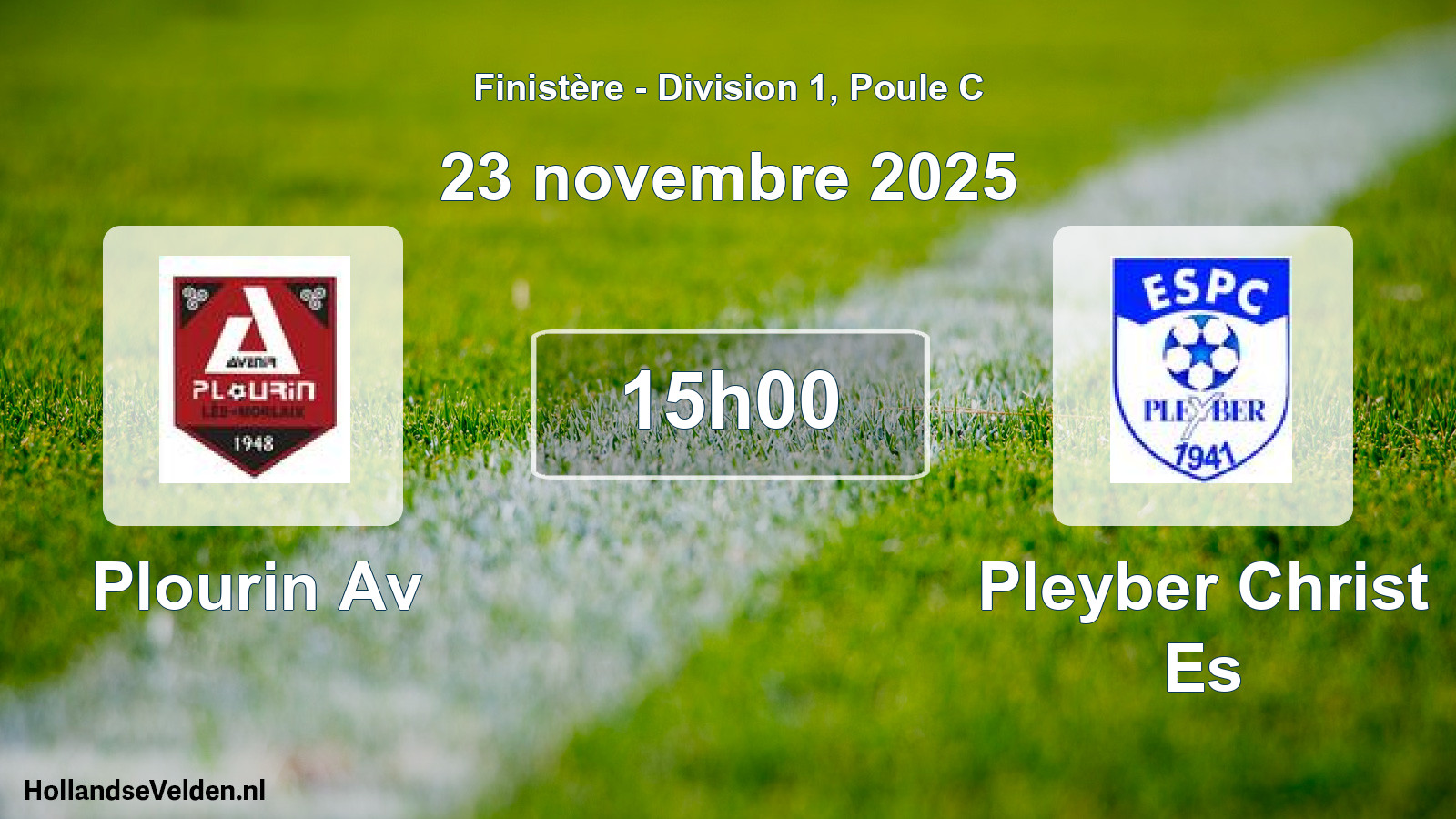 Scheduled Match: Plourin Av - Pleyber Christ Es (23 November 2025)