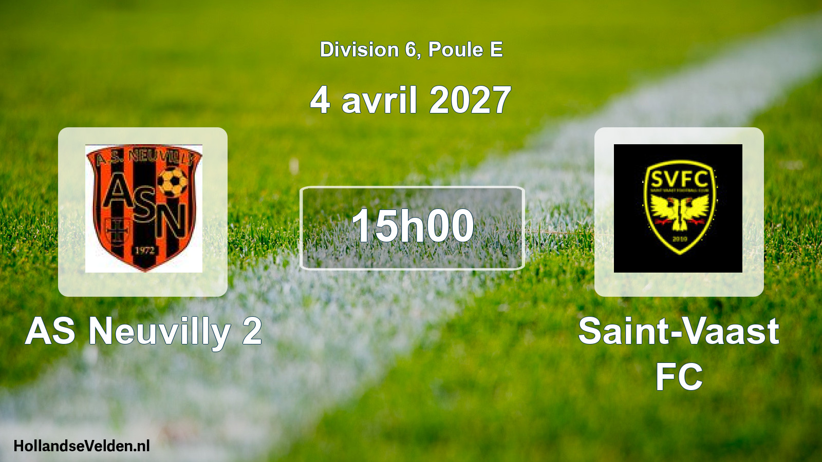 Match programmé: AS Neuvilly 2 - Saint-Vaast FC (4 avril 2027)