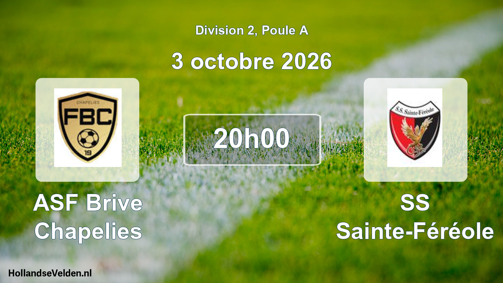 Scheduled Match: ASF Brive Chapelies - SS Sainte-Féréole (3 October 2026)