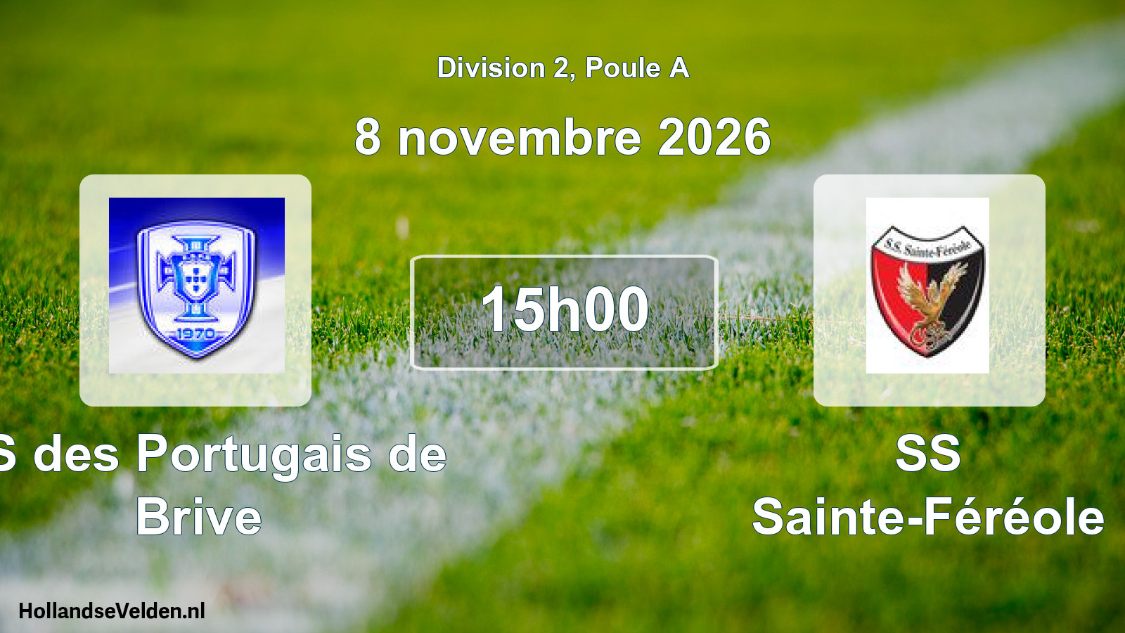 Scheduled Match: ES Portugais Brive - SS Sainte-Féréole (8 November 2026)