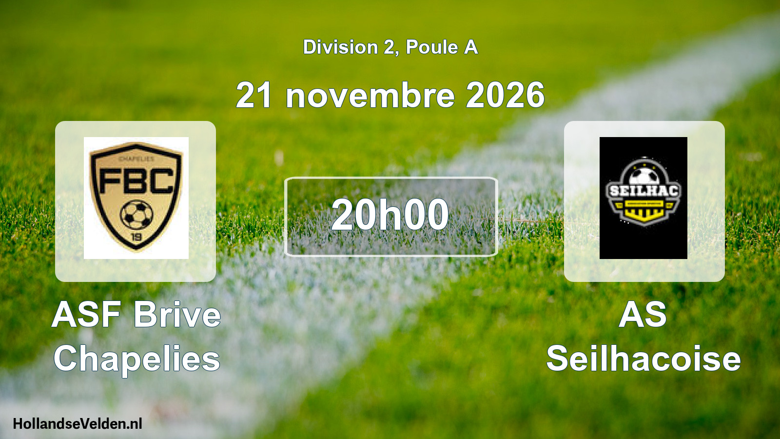 Scheduled Match: ASF Brive Chapelies - AS Seilhacoise (21 November 2026)