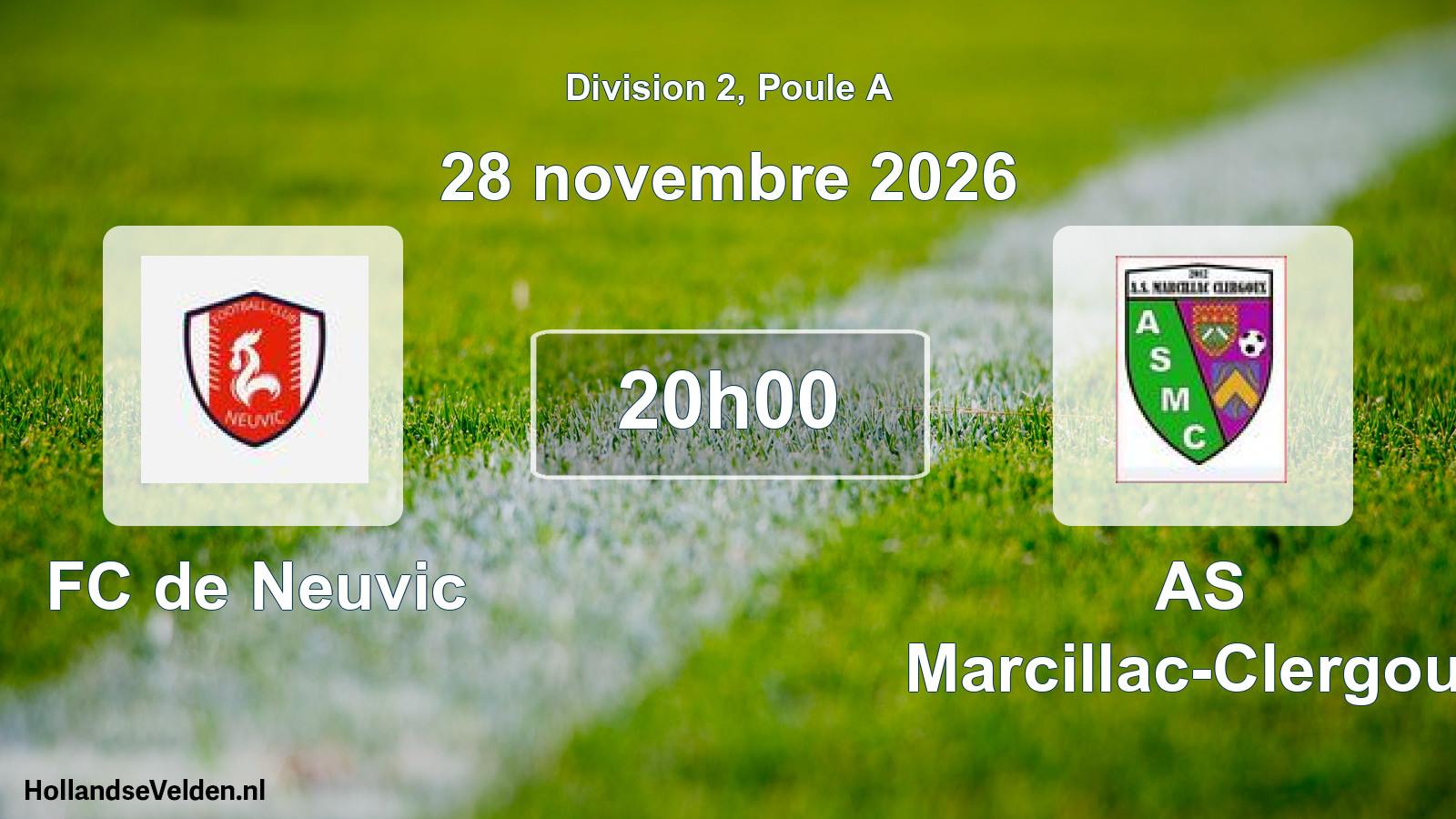Scheduled Match: FC de Neuvic - AS Marcillac-Clergoux (28 November 2026)