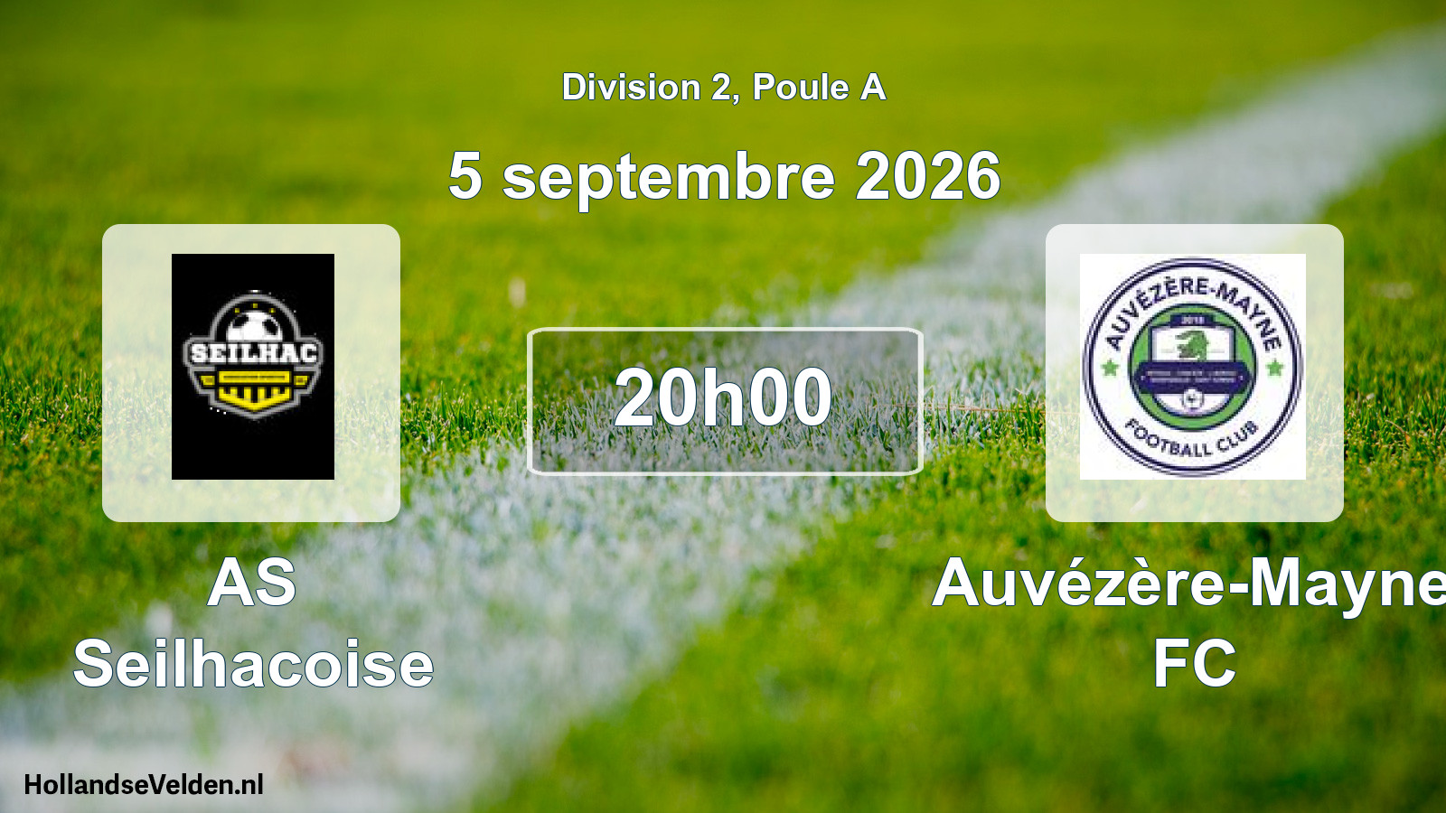 Scheduled Match: AS Seilhacoise - Auvézère-Mayne FC (5 September 2026)