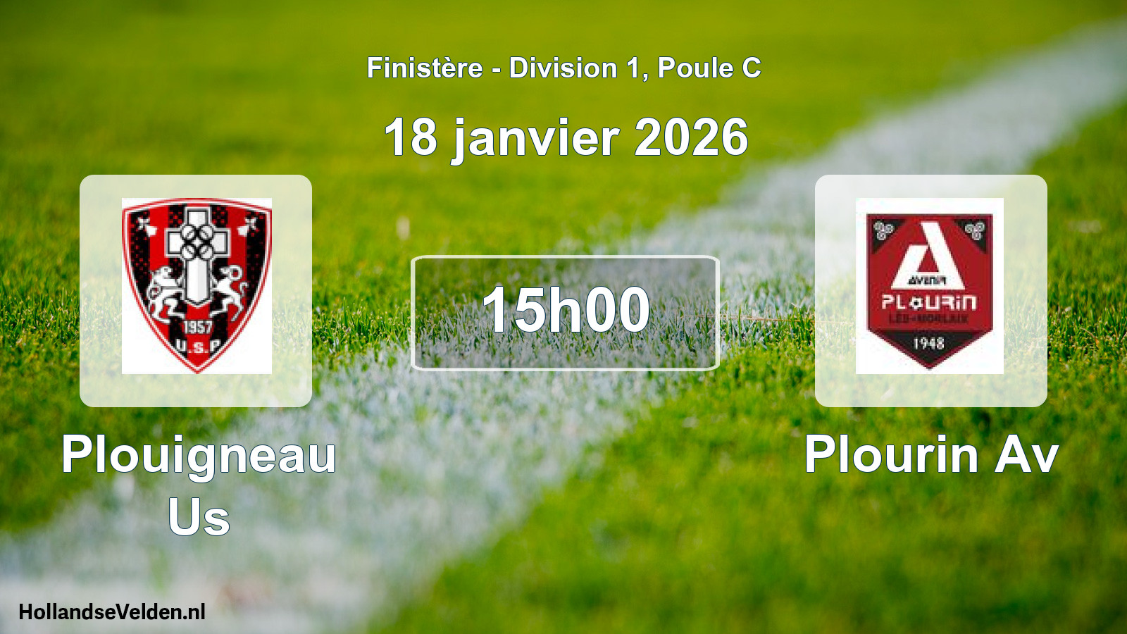 Scheduled Match: Plouigneau Us - Plourin Av (18 January 2026)