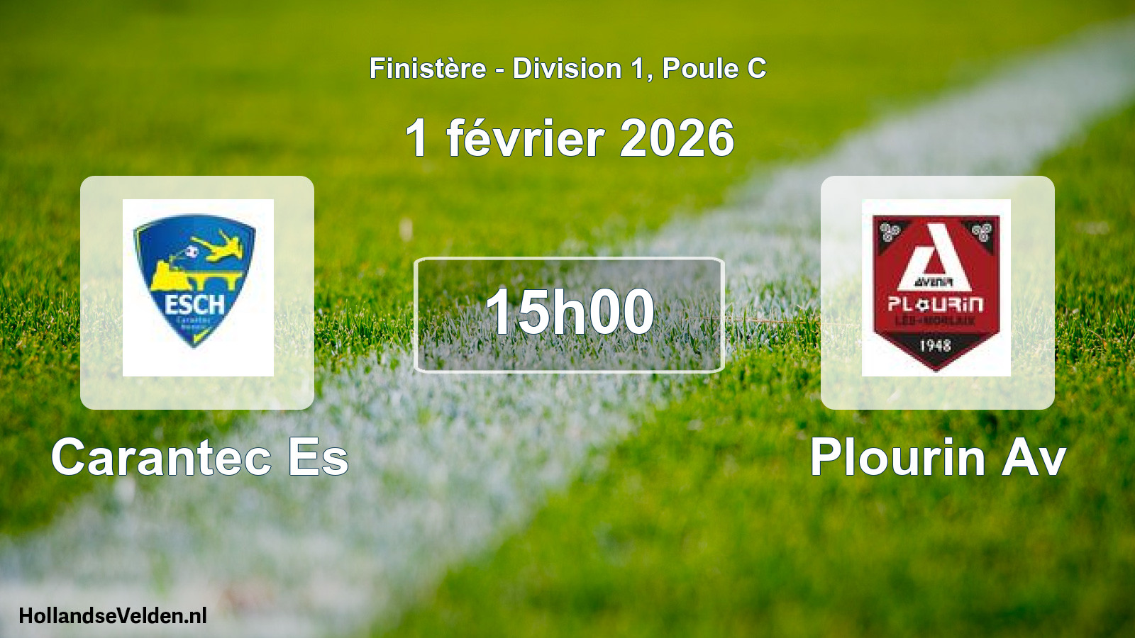 Scheduled Match: Carantec Es - Plourin Av (1 February 2026)