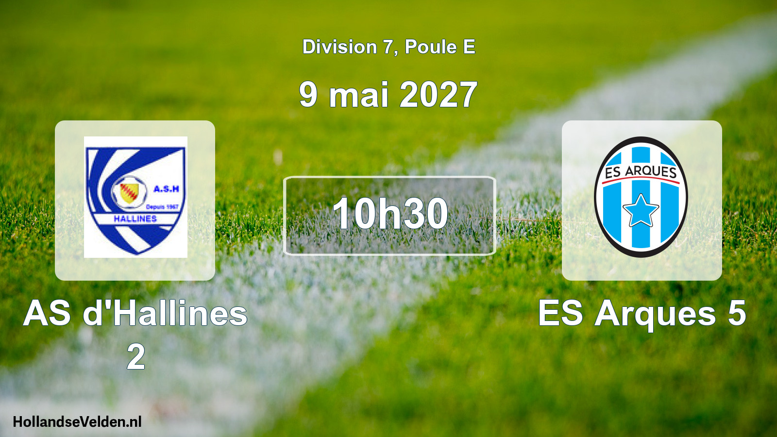 Scheduled Match: AS d'Hallines 2 - ES Arques 5 (9 May 2027)