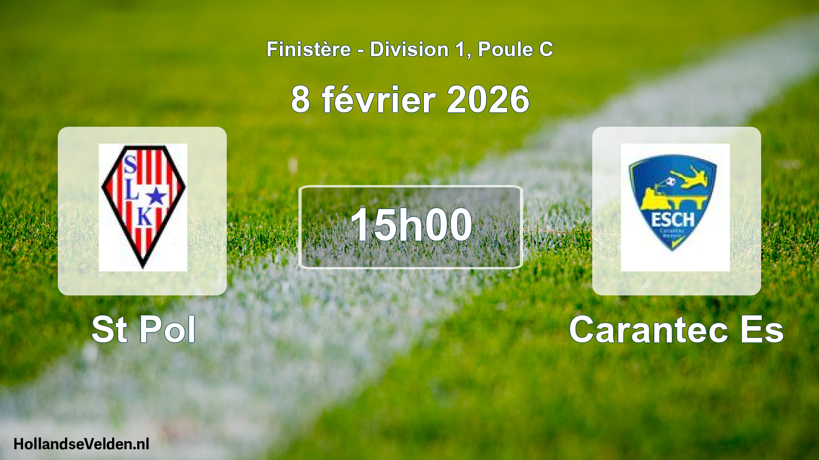 Geplande wedstrijd: St Pol - Carantec Es (8 février 2026)