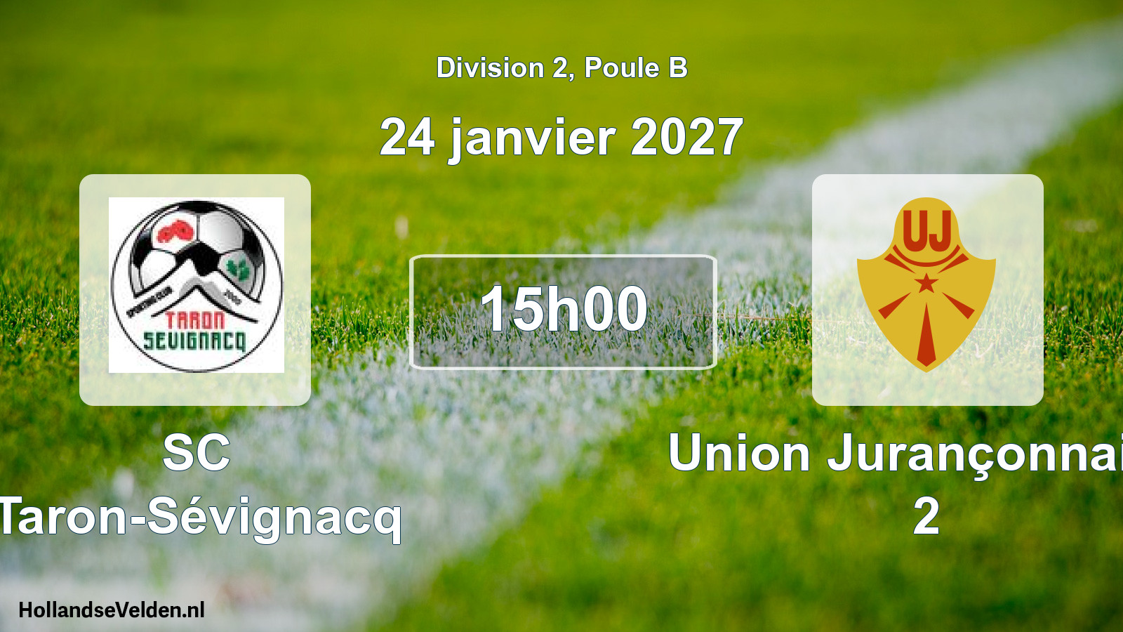 Scheduled Match: SC Taron-Sévignacq - Union Jurançonnaise 2 (24 January 2027)