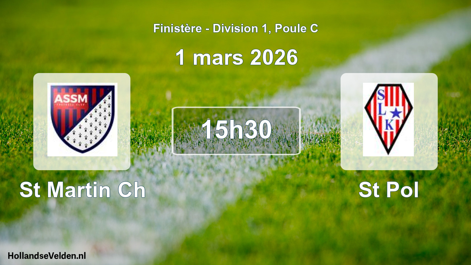 Geplande wedstrijd: St Martin Ch - St Pol (1 mars 2026)