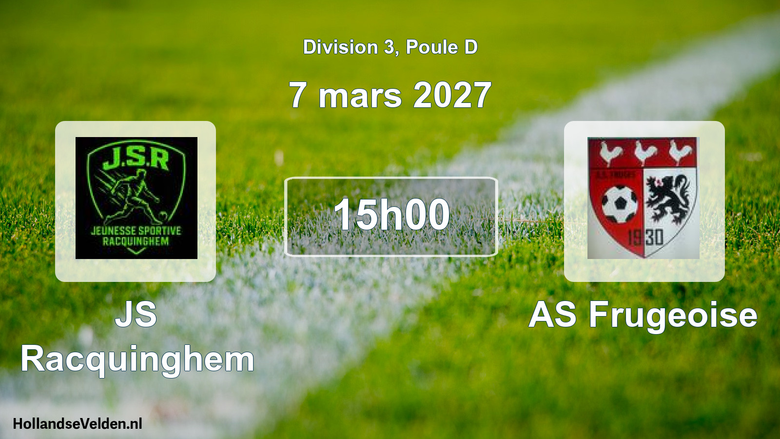 Scheduled Match: JS Racquinghem - AS Frugeoise (7 March 2027)