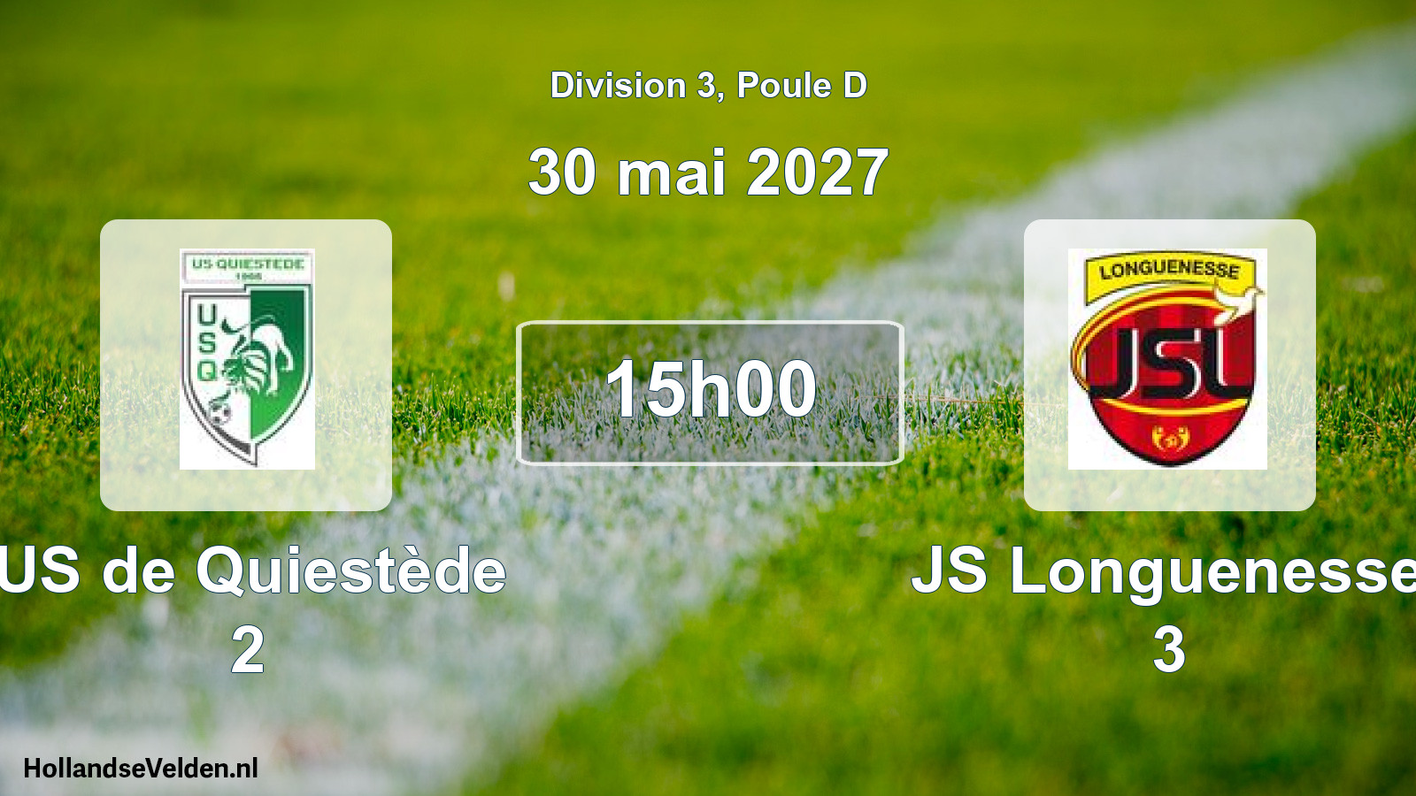 Scheduled Match: US de Quiestède 2 - JS Longuenesse 3 (30 May 2027)
