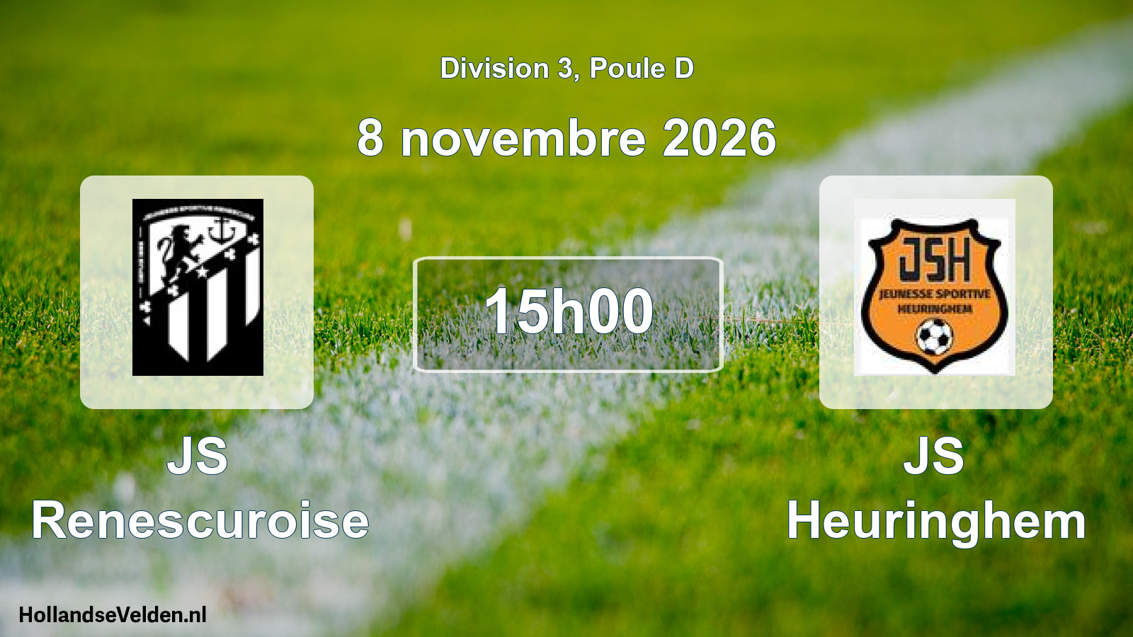 Scheduled Match: JS Renescuroise - JS Heuringhem (8 November 2026)