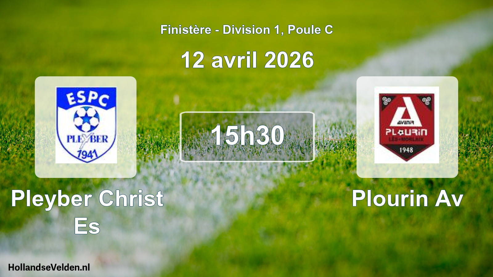 Geplande wedstrijd: Pleyber Christ Es - Plourin Av (12 april 2026)